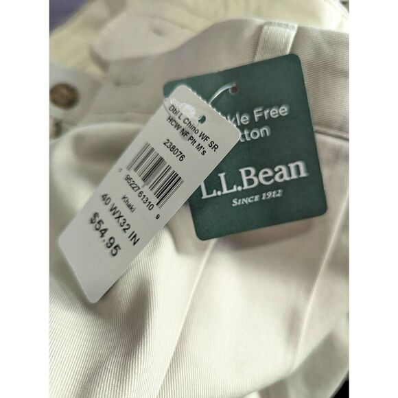 L.L Bean men's khaki chino 40Wx32in - Picture 4 of 6